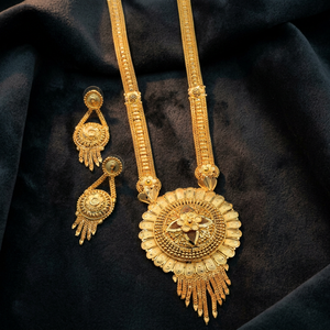 Juego de Joyería de Moda Chapada en Oro de 14K, 18K, 24K al por Mayor, Collares Largos de Diseño Tradicional, Juego de Joyería Larga con Micrones - Product Image 5