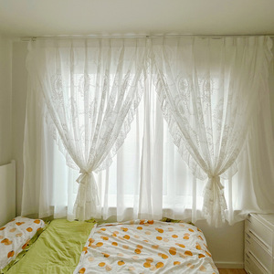 YongHo moderno Vintage pizzo francese pastorale bianco <span class=keywords><strong>per</strong></span> la casa balcone parasole pavimento finestra tende <span class=keywords><strong>per</strong></span> la casa dell'hotel - Product Image 4