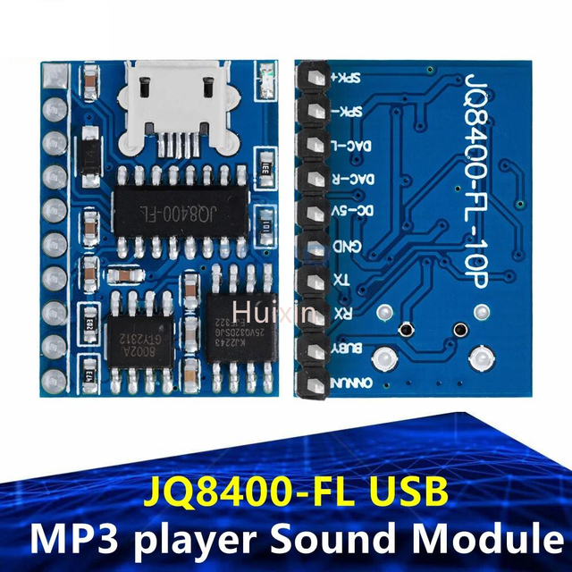 Hot JQ8400-FL Voice Recording Module With Motion Sensor | USB Programmable MP3 Sound Board For DIY Electronics/Talking Toys