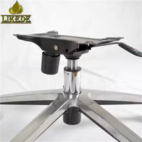 Base de chaise pivotante 5 étoiles en fer robuste, réglable en hauteur, avec pieds en métal modernes pour hôtel, chambre, appartement, extérieur, salon