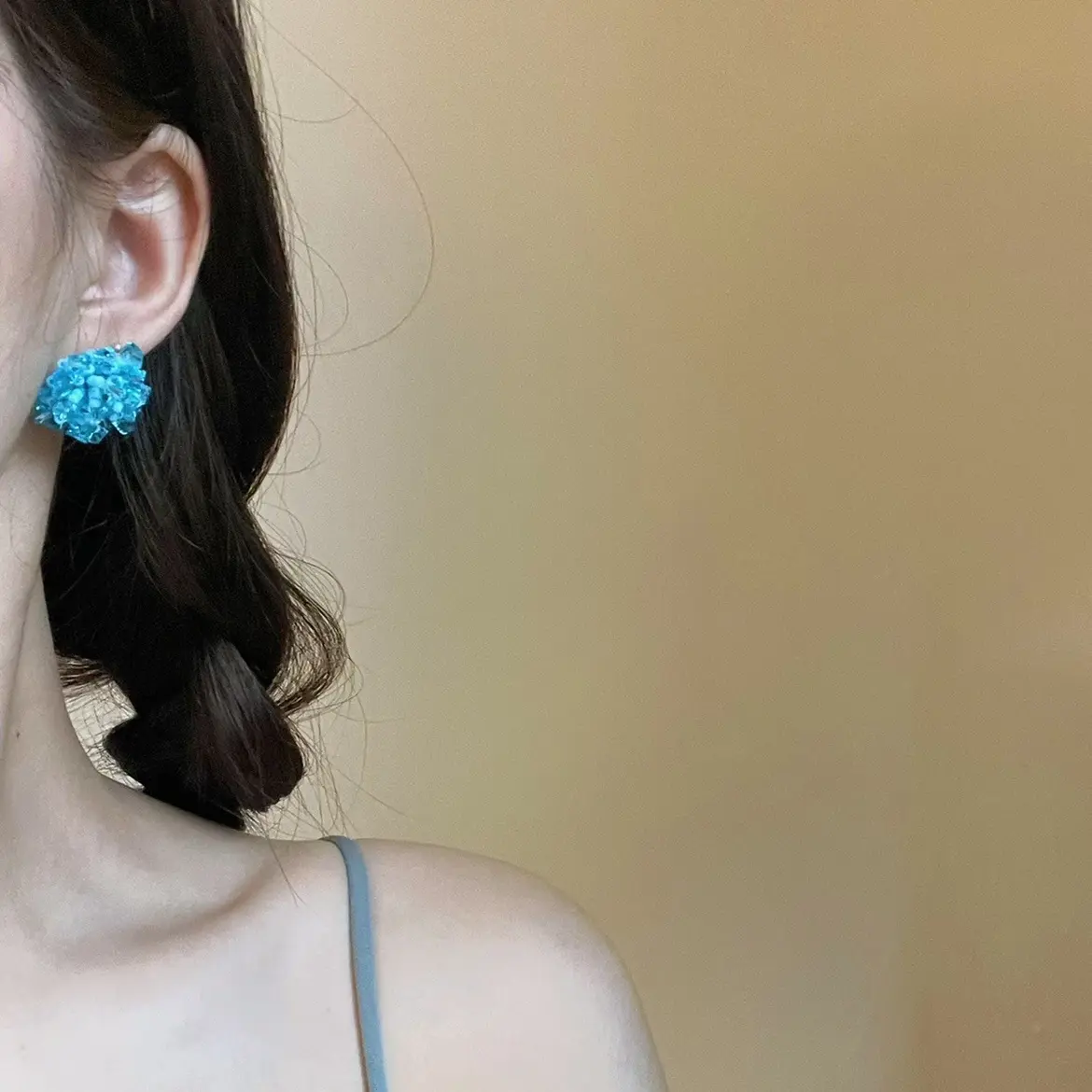 Crystal Design Bohemian Beaded Earrings Handmade Colorful Cluster Flower Seeds Fashion Women's Earrings