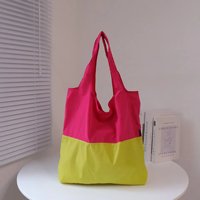 Sac à provisions pliable en polyester imperméable réutilisable écologique personnalisé Sac à provisions long et pliable fourre-tout personnalisé