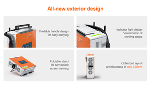 <strong>Brand</strong> New 200W/300W Portable Mini Fiber Laser Cleaning Equipment for Stone Metal Wood Paint/Rust/Dirt/Old Coating Removal - Product Image 6