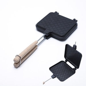 Double Sided <strong>Frying</strong> <strong>Pan</strong> Sandwich Maker Non-stick <strong>Grilled</strong> Sandwich and Panini Maker <strong>Pan</strong> with Handle Aluminum Flip <strong>Pan</strong> - Product Image 5