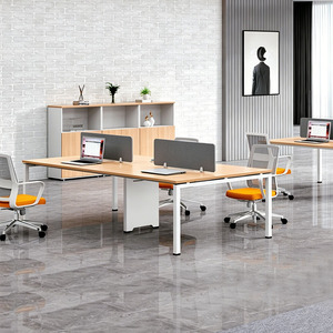 Scrivania per <span class=keywords><strong>Ufficio</strong></span> Coworking, Postazione di Lavoro per Dipendenti, Scrivania per 4 Persone - Product Image 2