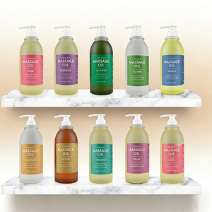 Aceite de Masaje Caliente de 1000 ml Más Vendido, con Infusión de Rosa, Lavanda, Árbol de Té, Jazmín, Efebra y Manzanilla, Esencial para Aclarar la Piel - Product Image 1