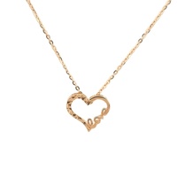 Vòng Cổ Mặt Dây Chuyền Quyến Rũ Hình Trái Tim Tình Yêu Mới Nhất Bằng Vàng Đặc 18K Trực Tiếp Từ Nhà Máy Chất Lượng Tốt