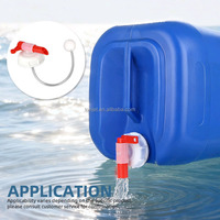 Robinet à bille DIN 71 durable avec couvercle auto-ventilant et valve de retour d'air pour fût chimique robuste