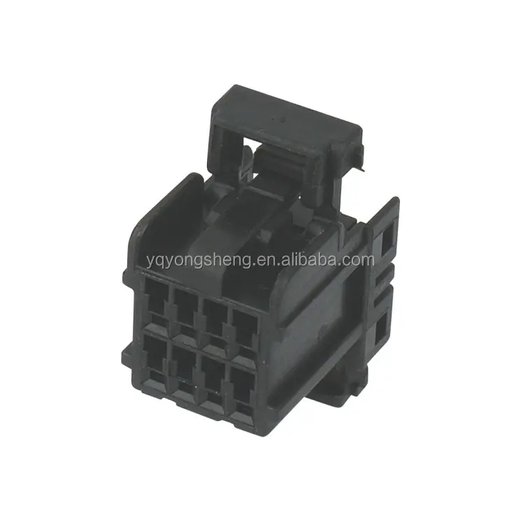 8 Pin Vrouwelijke Zwarte Plastic Kabelboom Elektrische Behuizing Connector 174044-2