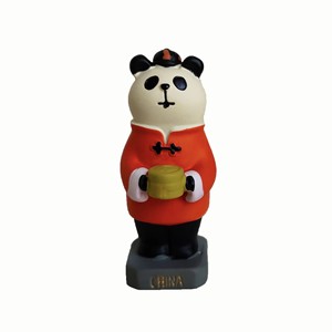 Figurines en résine mignonnes de chats et pandas de <span class=keywords><strong>voyage</strong></span>, mini ornements animaux de dessin animé, décorations de bureau à domicile, cadeaux - Product Image 5