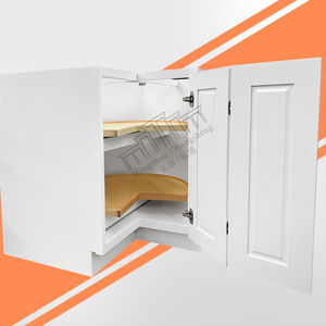 Armario de <span class=keywords><strong>cocina</strong></span> RTA con diseños modernos de 33 "W X 34,5" H X 24 "D, armarios de esquina de madera, armario Base de esquina Lazy Susan para <span class=keywords><strong>Cocina</strong></span> - Product Image 1