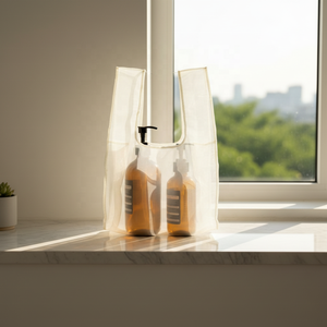 Sac fourre-tout en organza transparent <span class=keywords><strong>de</strong></span> Corée du <span class=keywords><strong>Sud</strong></span>, emballage en boîte en papier léger, produits cosmétiques et <span class=keywords><strong>de</strong></span> soin <span class=keywords><strong>de</strong></span> la peau, sac cadeau <span class=keywords><strong>de</strong></span> Noël - Product Image 5