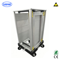 Leenol Gear Locking Tracker, support de stockage de cartes PCB ESD réglable pour la production électronique, avec protection ESD pour magazines de composants SMT