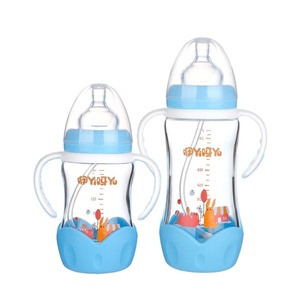 Umlove-biberón <span class=keywords><strong>de</strong></span> vidrio <span class=keywords><strong>de</strong></span> cuello ancho para bebé, botella <span class=keywords><strong>de</strong></span> alimentación ecológica con mango, libre - Product Image 6