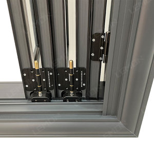 Nouvelle conception de fenêtre pliante résistante aux ouragans, fenêtres pliantes de cuisine, fenêtre pliante horizontale en aluminium - Product Image 6
