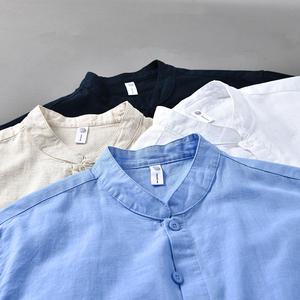 <span class=keywords><strong>Camicia</strong></span> Casual da <span class=keywords><strong>uomo</strong></span> con bottone All-Match stile coreano a manica lunga tinta unita Anti-rughe traspirante ampia aderente - Product Image 1