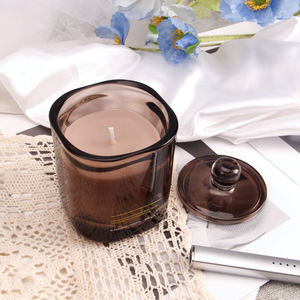 Vela de Cera de Soja en Frasco de Vidrio Marrón, Velas Aromáticas Naturales Premium con Aceites Esenciales para Hotel, Spa, Día de la Madre, Navidad, Boda - Product Image 2