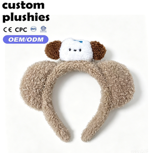 Diadema de Peluche con Cabeza de Conejo Rosa, Adorable y Suave, Rellena de Algodón PP, Ideal para Regalo - Product Image 3