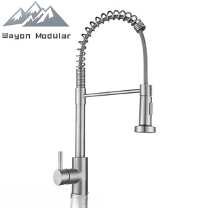 <span class=keywords><strong>Robinet</strong></span> de cuisine professionnel Wayon avec douchette extractible à ressort, finition or de luxe, poignée unique - Product Image 3