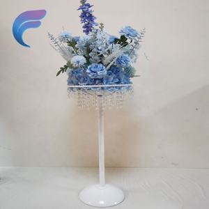 <b>Wedding</b> Props Ornaments Road Guidance Electroplated Iron Vase <b>Centerpieces</b> High Quality Modern <b>Flower</b> Stand - Product Image 1