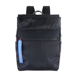 Sac à dos unisexe en nylon noir imperméable avec chargement USB, style ethnique, logo personnalisé, pour usage quotidien, fermeture éclair en polyester, lettres - Product Image 6