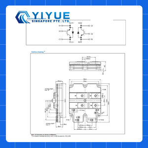 5SND0500N330300 Hipak double IGBT Original Hitachi Energy ABB capacité de cyclisme haute puissance AlSiC plaque de Base plaquette de silicium - Product Image 5