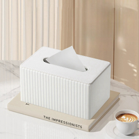 Couvercle de boîte à mouchoirs personnalisé avec logo Boîte à mouchoirs en cuir de luxe pour salon salle à manger porte-boîte à serviettes