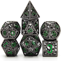 Roue de Feu Vent Creux en Métal Personnalisé Dragon et Donjon Jeu de Rôle Jeu de Dés en Métal Jeu de Dés D & D en Métal