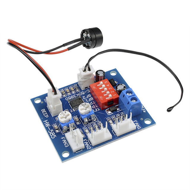 DC 12V Pwm PC CPU Fan Temperature Control Speed Controller Module 700-800 rpm