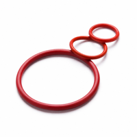 Joint torique en silicone rouge, section transversale de 1,2 mm, diamètre extérieur de 5 à 22 mm, dureté Shore 55, joint en caoutchouc pour composants pneumatiques, surface moulée lisse, marque AXIS