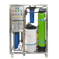 Machines d'osmose inverse certifiées CE ISO 500 litres/heure, système de purification d'eau pour restaurants, purificateur d'eau industriel