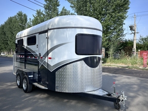 Meilleure qualité 3 remorques à chevaux en vente pour le transport du bétail Angle de chargement <span class=keywords><strong>caravane</strong></span> Horse Float 3HAL - Product Image 3