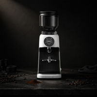Molinillo de café automático con logotipo OEM, tolva grande de 64 mm, dosificación por peso, molinillo de muelas para uso en restaurantes y cafeterías.
