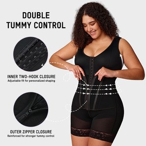 <span class=keywords><strong>Faja</strong></span> Moldeadora de Alta Compresión <span class=keywords><strong>para</strong></span> <span class=keywords><strong>Mujer</strong></span>, Postparto, Levanta Busto, Aplana Abdomen, Entrenador de Cintura, Control de Abdomen, <span class=keywords><strong>Faja</strong></span> Moldeadora de Cuerpo Completo - Product Image 5