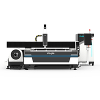Machine de découpe laser à fibre de type portique pour tôles et tubes, refroidissement par eau, contrôle Cypcut, épaisseur 1-20 mm, vitesse 60 m/min