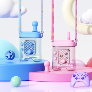 Fun Game Machine Straw Cup 700ml With Strap For Students And Gifts - Product Image 2