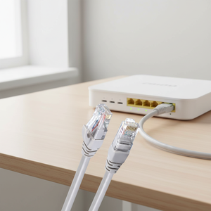 Câble réseau <span class=keywords><strong>Ethernet</strong></span> Gigabit <span class=keywords><strong>Catégorie</strong></span> <span class=keywords><strong>5</strong></span>, paire torsadée 8 conducteurs, connecteur RJ45, 1m, fini - Product Image 6