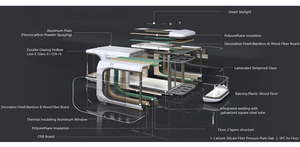 Moderna Capsula Spaziale Personalizzata, Abitazione Mobile Smontabile in Container - Product Image 2