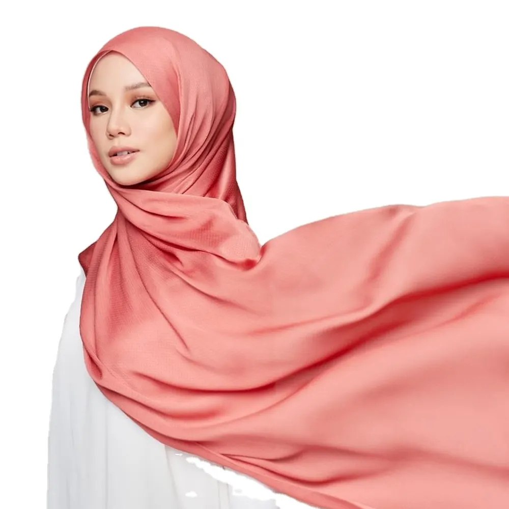 새로운 최신 tudung 프리미엄 새틴 실크 점선 목도리 muan 새틴 주름 실크 hijab 이슬람 목도리 스카프