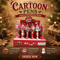 Crayon mécanique de Noël 0,5 mm, corps en plastique, logo personnalisé, cadeau promotionnel, crayon automatique pour enfants et étudiants
