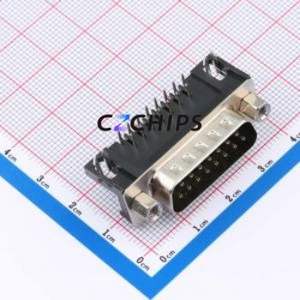 D-DMR015PM-D002 D-Sub/VGA <b>Connector</b> Bent Lead Through Hole <b>Connector</b> - Product Image 1