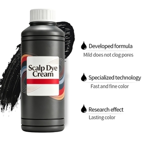 Crème Colorante Capillaire 1L Noir Naturel Longue Durée 5-7 Jours pour Hommes et Femmes Souffrant de Calvitie et de Fortes Perte de Cheveux – Vente en Gros - Product Image 2