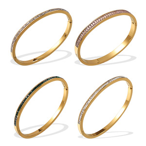 Pulsera de Cristal para Mujer, Tono Dorado, con Incrustaciones de Diamantes de Imitación, para Uso Diario - Product Image 5