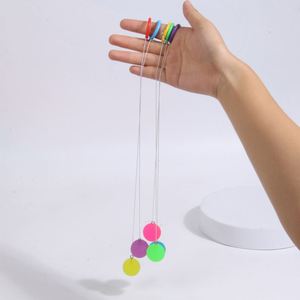 Pelotas Elásticas de Colores con Cuerda para Jalar, Pelotas Saltarinas para Niños, Pelotas de Salto, Juguete Sensorial - Product Image 2