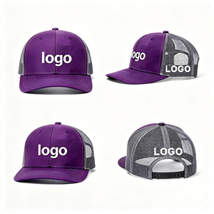 Gorra Trucker Richardson 112 con Parche de Cuero Bordado Personalizado, Gorra de Béisbol Lisa con Malla Trasera, Gorras Deportivas - Product Image 1