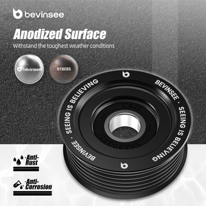 Bevinsee LS1 LS2 LS6 LSX Billet alluminio 6 costole scanalatura cinghia tenditore puleggia per Chevrolet <span class=keywords><strong>Corvette</strong></span> 1997-2004 enigina - Product Image 4