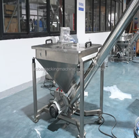 Machine de remplissage semi-automatique à vis sans fin avec fonction de pesage pour poudre de café, poudre de lait, talc, toner