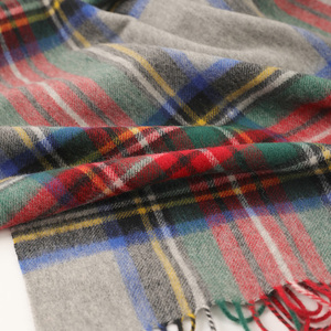 <strong>100</strong>% <strong>Wool</strong> Blanket, Large-Sized Checkered <strong>Shawl</strong> &amp; Thick Winter Throw Blanket-7a50975 - Product Image 6