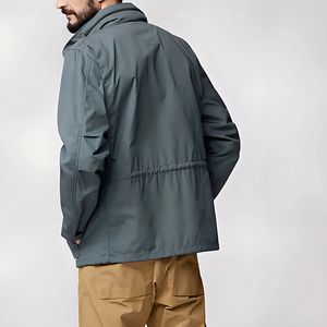 Veste de travail décontractée premium pour <span class=keywords><strong>homme</strong></span>, coupe ample, avec fermeture éclair sur le devant, col rabattable, coupe-vent, respirante, personnalisable (OEM) - Product Image 4