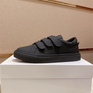 Zapatillas Blancas Casuales de Cuero Genuino para <span class=keywords><strong>Hombre</strong></span>, Marca Europea de Moda, Primavera-Otoño 2024, Cierre de <span class=keywords><strong>Velcro</strong></span>, Estilo Moderno - Product Image 2